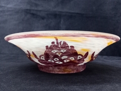 Antiguo Bowl En Vidrio Artistico Le Verre