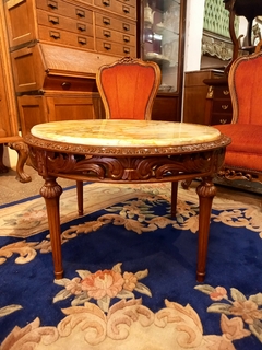 Mesa Ratona Francesa Luis Xvi Con Marmol - comprar online