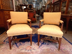 Antiguo Par De Sillones En Caoba - comprar online