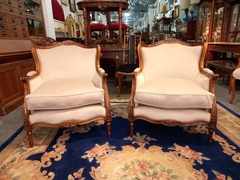 Par De Antiguos Sillones Franceses Talla. - ManyAntiques