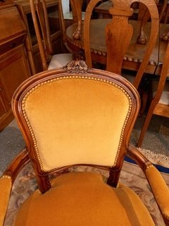 Antiguo Sillon Frances Luis Xv Tallado - tienda online