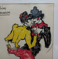 Cuadro Original De Benjamin Parravicini Tango - ManyAntiques