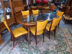 Mesa Comedor Mid Century Vitrea