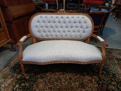 Antiguo Sillón Frances Luis Xvi Capitone - comprar online