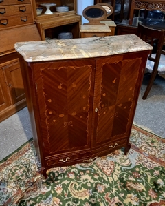 Antiguo Petit Mueble Frances Con Marmol en internet