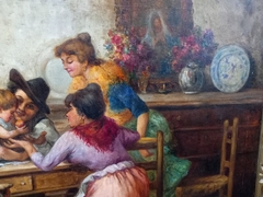 Obra del artista Juan Bautista de Guzmán - ManyAntiques