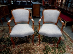 Juego De 2 Sillones Franceses Luis Xv Cabeceras - comprar online