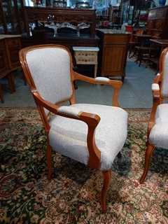 Juego De 2 Sillones Franceses Luis Xv Cabeceras - ManyAntiques