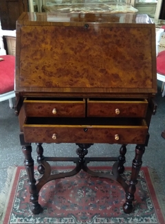 Antiguo Mueble Joyero William And Mary 19 Th