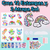 Crea 12 estampas y 2 stickers brillan en la obscuridad 