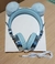 Auricular Peluche + Brillo x1U - Color celeste