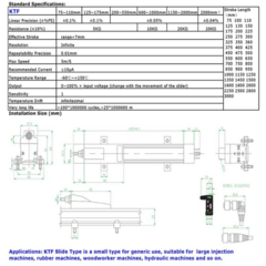 Régua potenciométrica KTF - KTF-225mm na internet