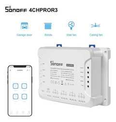 Interruptor Inteligente, 4CH Pro R3, 4-Gang SONOFF-Wi-Fi na internet