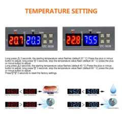 Imagem do Controlador De Temperatura STC-3028-110/220V