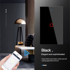 Interruptor Inteligente Wi-fi-Alexa/google 2 Pólos-Preto na internet