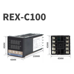 Controlador de temperatura RKC REX-C100-FK07-M-AN - comprar online