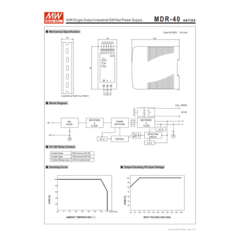 Fonte Chaveada 110/220V 12V 3,3A MDR-40-12 Meanwell na internet