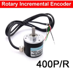 Encoder incremental AB, 2 fases, DC 5-24V, NPN - 400PPR na internet