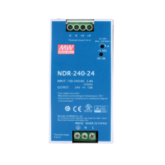 Fonte de alimentação NDR-240-24 100-240VAC DC 24V 10A