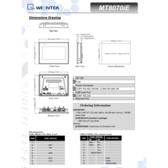 IHM Touch de 7" TFT POL - WEINTEK / WEINVIEW MT8072iE na internet