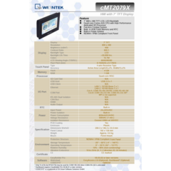 IHM Touch de 7" TFT POL - WEINTEK / WEINVIEW cMT2079X - loja online