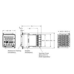 Controlador De Temperatura OMRON - E5CC-QX2ASM-800 na internet