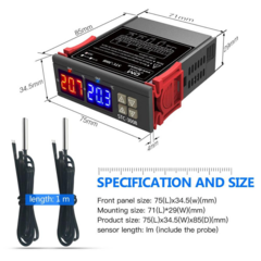 Controlador De Temperatura STC-3008-110/220V - comprar online