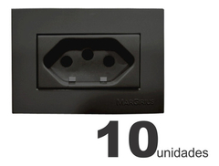 10 Tomada P/ Madeira Móveis Painéis Rack Preta - Margirius - comprar online