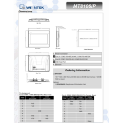 IHM Touch de 7" TFT POL - WEINTEK / WEINVIEW MT8072iP - loja online