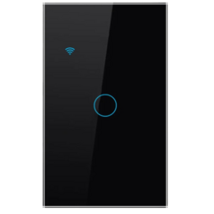 Interruptor Inteligente Wi-fi-Alexa/google 1 Pólo-Preto
