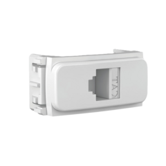 Tomada RJ45 com Keystone CAT 5E 1 módulo