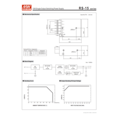 Fonte de Alimentação Mean Well RS-15-5 DC 5V 3A