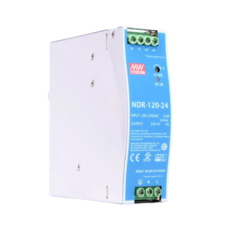 Fonte de alimentação NDR-120-24 90-264VAC DC 24V 5A