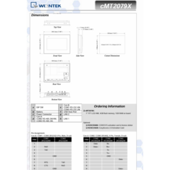 Imagem do IHM Touch de 7" TFT POL - WEINTEK / WEINVIEW cMT2079X