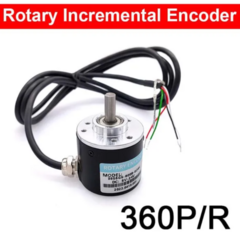 Encoder incremental AB, 2 fases, DC 5-24V, NPN - 360PPR - comprar online