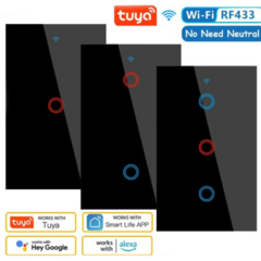 Interruptor Inteligente Wi-fi-Alexa/google 1 Pólo-Preto - comprar online