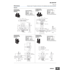 Sensor de Feixe Através de Slot com Conector OMRON