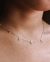 Choker Pingentes Zircônias Corações