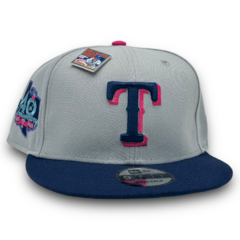 TEXAS GREY BLUE BUBBLE SNAPBACK