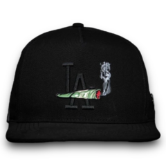 LA SMOKE PORRO IN BLACK SNAPBACK