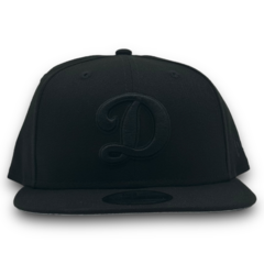 D DODGERS BLACK BLACK SNAPBACK