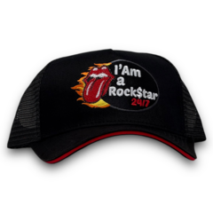 IM A ROCKSTAR 24/7 BLACK RED