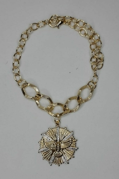 PULSEIRA REDONDA OURO ESPIRITO SANTO PS290 - comprar online