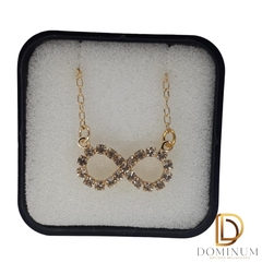 INFINITO FOLHEADO PRATA OU DOURADO REF.CA03 - comprar online