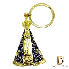 CHAVEIRO METAL APARECIDA DOURADO IMPORTADO RD060