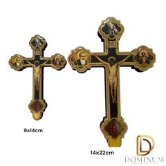 CRUCIFIXO RESINADO SÃO BENTO 22CM CR139 - comprar online