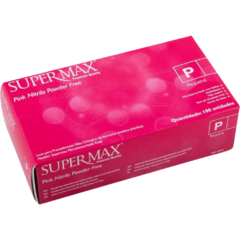 LUVA PROCEDIMENTO NITRILICA - PINK - SUPERMAX