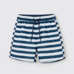 Shorts Infantil Menino Estampado - Azul