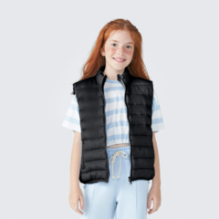 Colete Puffer Infantil Unissex - Preto - Hering