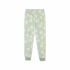 Pijama Longo Infantil Menina Em Plush - Verde na internet